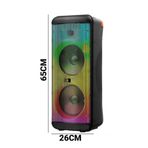 SIGHTZER Party Box Bluetooth Hoparlör Büyük Boy Taşınabilir Şarjlı Kablosuz Hoparlör + Karaoke Mikrofon
