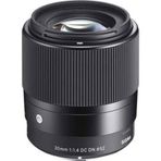 Sigma Fujifilm X-Mount 30 mm F1.4 DC DN Lens