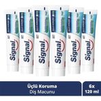 Signal Çürüklere Karşı Nane Ferahlığı 6x120 ml Diş Macunu