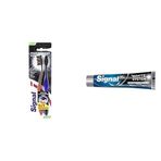 Signal Diş Fırçası Performance Black 2 Kat Yumuşak 31 gr 1+1 ve Signal White System Diş Macunu Arındırıcı Beyazlık Aktif Karbon 75 ml