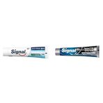 Signal Diş Macunu Üçlü Koruma, 120 ml ve Signal White System Diş Macunu Arındırıcı Beyazlık Aktif Karbon 75 ml