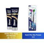 Signal Nazik Diş Eti Bakımı 1+1 Diş Fırçası Yumuşak + White Now Diş Macunu Lekesiz Beyazlık 75 ml X2