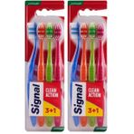 Signal Premium Action 4'lü (3+1) Yumuşak Diş Fırçası (2 paketi)