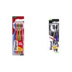 Signal Premium Action 4'lü (3+1) Yumuşak Diş Fırçası ve Signal Diş Fırçası Performance Black 2 Kat Yumuşak 31 gr 1+1