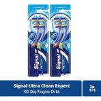 Signal Ultra Clean Expert 4D Clean 1+1 Orta 2 Adet Diş Fırçası