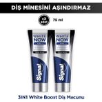 Signal White Now Diş Macunu 3 In 1 Aktif Karbon White Boost 75 ml X2