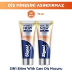 Signal White Now Diş Macunu 3 In 1 Güçlendirilmiş Diş Minesi Shine With Care 75 ml X2