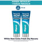 Signal White Now Diş Macunu Extra Fresh Anında Beyazlık 75 ml x2