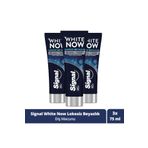 Signal White Now Leke Karşıtı Kahve ve Sigara İçenler İçin Beyazlatıcı 3x75 ml Diş Macunu