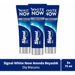 Signal White Now Original Uzun Süren Beyazlık 3x75 ml Diş Macunu