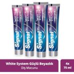 Signal White System Beyazlatıcı Diş Macunu Güçlü Diş Minesi 75 Ml X4 Etkili Temizlik