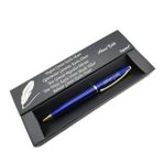 Signator® C409 Mavi Lake Krom Tükenmez Kalem | Isme Özel Kalem | Hediyelik Kalem