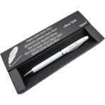 Signator® C484 Beyaz Krom Tükenmez Kalem | Isme Özel Kalem | Hediyelik Kalem