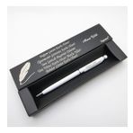 Signator® C508 Slim Ak Krom Tükenmez Kalem | Isme Özel Kalem | Hediyelik Kalem