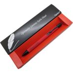 Signator® C654 Kırmızı Tükenmez Kalem | Isme Özel Kalem | Hediyelik Kalem - (Öğretmenler Günü, Doğum Günü, Yeni Yıl Vb. Kutulu)