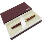 Signator® ST163 Sedefli Slim Bordo Gold Metal Roller Kalem | Isme Özel Kalem