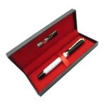 Signator® T428 Siyah Beyaz Gold Roller Kalem | Isme Özel Kalem | Hediyelik Kalem