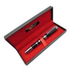 Signator® T443 Parlak Siyah Krom Roller Kalem | Isme Özel Kalem | Hediyelik Kalem