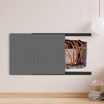 Sigorta kutusu kapak dolabı Push-Pull tasarım elektrik sayacı kutusu, ekstra ince kontrol paneli kapağı, havalandırmalı elektrik sayacı kutusu şalter kapağı, deliksiz koruyucu kapak (gri A, G35 x