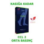 Sigvaris Magic Diz Üstü Kasığa Kadar Varis Çorabı Mg-2 Orta Basınç (475625869) siyah