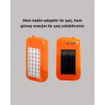 SiHako Gold Silver GS-875 & Işıldak – Güneş Paneli, 32 Led, 10000 Mah, Çift Çıkış - 001-Renkli