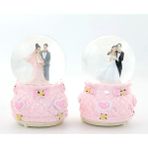 SiHako Işıklı Müzikli Kar Küresi 13 cm ALK1787 - 1BW-Beyaz