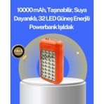 SiHako Suya Dayanıklı Güneş Paneli Destekli ve Işıldak - 001-Renkli