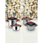 Sihir Düdüklü Tencere - Antrasit - 4 - 6 L Set