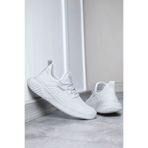 SİHİRLİ AYAKKABI +7 CM Boy Uzatan Gizli Topuk Beyaz Triko Spor Ayakkabı