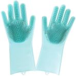 Sihirli Isıya Dayanıklı Silikon Çok Amaçlı Bulaşık Eldiven Fırçası Magic Gloves