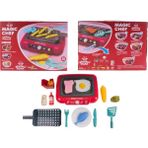 Sihirli Ocak Işıklı ve Sesli Renk Değiştiren Yiyecekler Mutfak Oyuncak Seti İnteraktif Magic Chef / 20 Parça