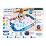 Sihirli Su Çizim Matı – Sadece Su İle Boyama, Silinebilir Eğitici Oyun Matı (3–12 Yaş)