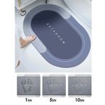 Sihirli Su Emici Banyo Paspası Kaymaz Tabanlı Abdest Paspası 3,5 Mm 40x60