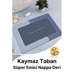 Sihirli Su Emici Kaymaz Tabanlı Kolay Temizlenir Dayanıklı Pürüzsüz Yumuşak Abdest Banyo Paspası