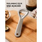 Sihome Paslanmaz Çelik Şişe Açacağı Metal Kapak Açıcı Kola Gazoz Bira Açacağı