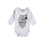 Şiiit Sakin Olun Amcam Dayım Kadar Yakışıklıyım Yazılı Bebek Zıbın, 2 Yaş, Unisex, Beyaz