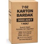 Şiir 7 Oz 3000 Adet Karton Bardak - Beyaz