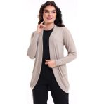 Şiir Bumpe Kadın Vizon Uzun Kollu Oval Etek Örme Jakarlı Esnek Penye Hırka & Kaftan & Hicab & Tesettür Hırka - 2
