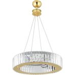 Şık 44 cm Altın Renkli Kristal Taşlı 10'lu Avize Seti - Seçenek 1