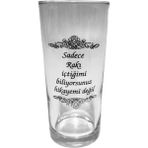 Şık 6'lı Yazılı Cam Rakı Bardağı Seti, Özel Tasarım, Zarif ve Kullanışlı. - Seçenek 1