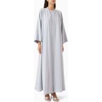 Şık Abaya Takımı Ince Işlemelerle Modern Stil Için Ideal Seçim - Açık Mavi - XL