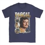 Şık Erkek Vintage Baskılı Tişört, Pedro pascal Günlük Giyim İçin İdeal (4-2XL)