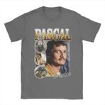 Şık Erkek Vintage Baskılı Tişört, Pedro pascal Günlük Giyim İçin İdeal (7 3XL)