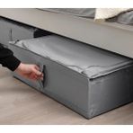 Şık Fermuarlı Düzenleme Kutusu 63X53X19 Cm, Gri Polyester Hurç - Antrasit - Seçenek 1