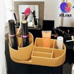 Şık Kahverengi Banyo ve Makyaj Düzeni, Eşsiz Tasarım, Kullanışlı ve Şık Organizatör - Ahşap - Ceviz