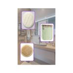 Şık Kalıp %100 Doğal Kabâk Lifi Vücud Için + Yüz Kabak Lifi + Kelebek Kese Kalın 3'lü Banyo Hamam Seti