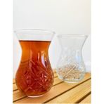 Şık Kesme Kristal Çay Bardağı Takımı, 6'lı Set, Parlak ve Dayanıklı Tasarım - Seçenek 1