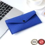 Şık Küçük Keçe Çanta Çıtçıtlı Düğmeli - Lacivert
