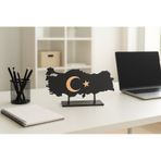 Şık Masaüstü Türkiye Haritası Hediyelik Konsept Ürün 20x10 Cm