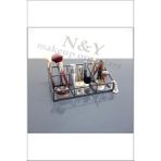 Şık Milano Serisi BY106 Antik Bronz Makyaj Organizer 28 cm - Altın